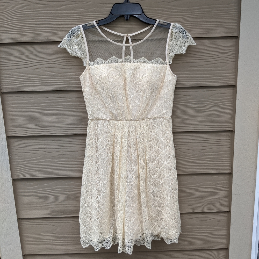 White Lace Cocktail Dress